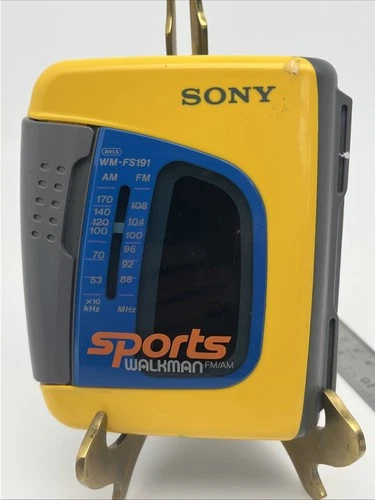 Vintage Retro Sony Sports Walkman AM/FM Cassette Player WM-FS191 - For Parts