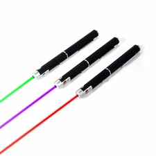 3pcs Laser Pointer Pen Green Blue Purple Violet Red Lazer