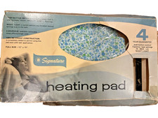 Vintage Montgomery Ward Signature Electric Heating Pad 12x15 w/ Box Tested