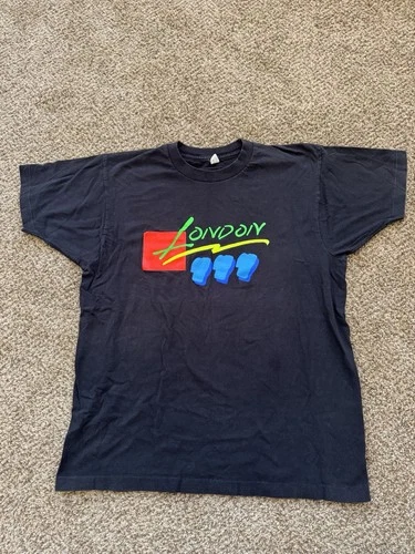 Authentic Vintage 999 "Live in London" Punk Rock Promo 1980s vintage concert t-shirt, vintage, single stitch, B+ condition