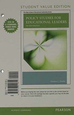 Policy Studies for Educational - Loose Leaf, by Fowler Frances - Very Good