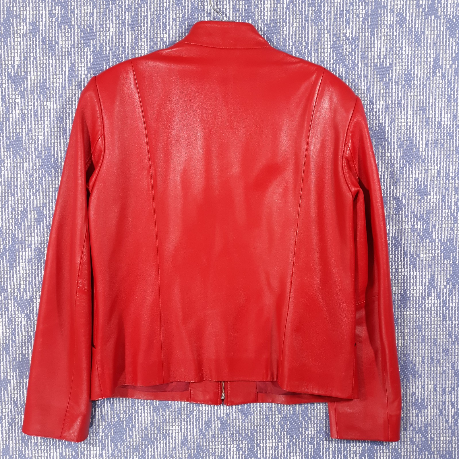 Pendleton Leather Jacket Full Zip Red Womens Size… - image 10