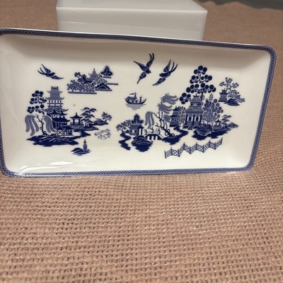 Stencil Gracie Bone China Tray Trinket Dish