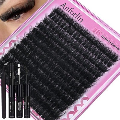 Lash Clusters Kit 240pcs Extension 1 count (Pack of 240), 160D 10-22mm
