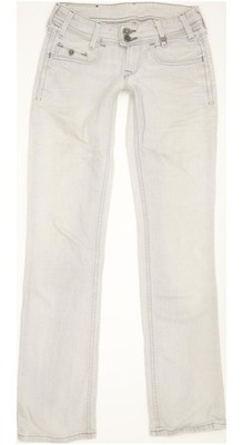 Levi's Damen Jeans Grau Straight Slim Stretch W24 L31 (91065)