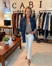 Giacca Cabi Barn Blu Denim Taglia S Nuova Bellissima