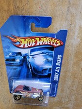 Hot Wheels DEUCE ROADSTER, Burgundy; 2007 All Stars Series 136/180