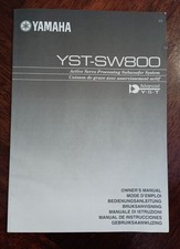 Manuale Istruzioni Yamaha YST-SW800 Altoparlante Libretto Uso Vintage 