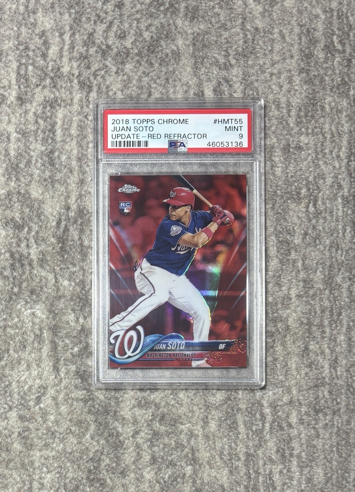 2018 Topps Chrome Update Juan Soto Red Refractor /25 HMT 55 PSA 9