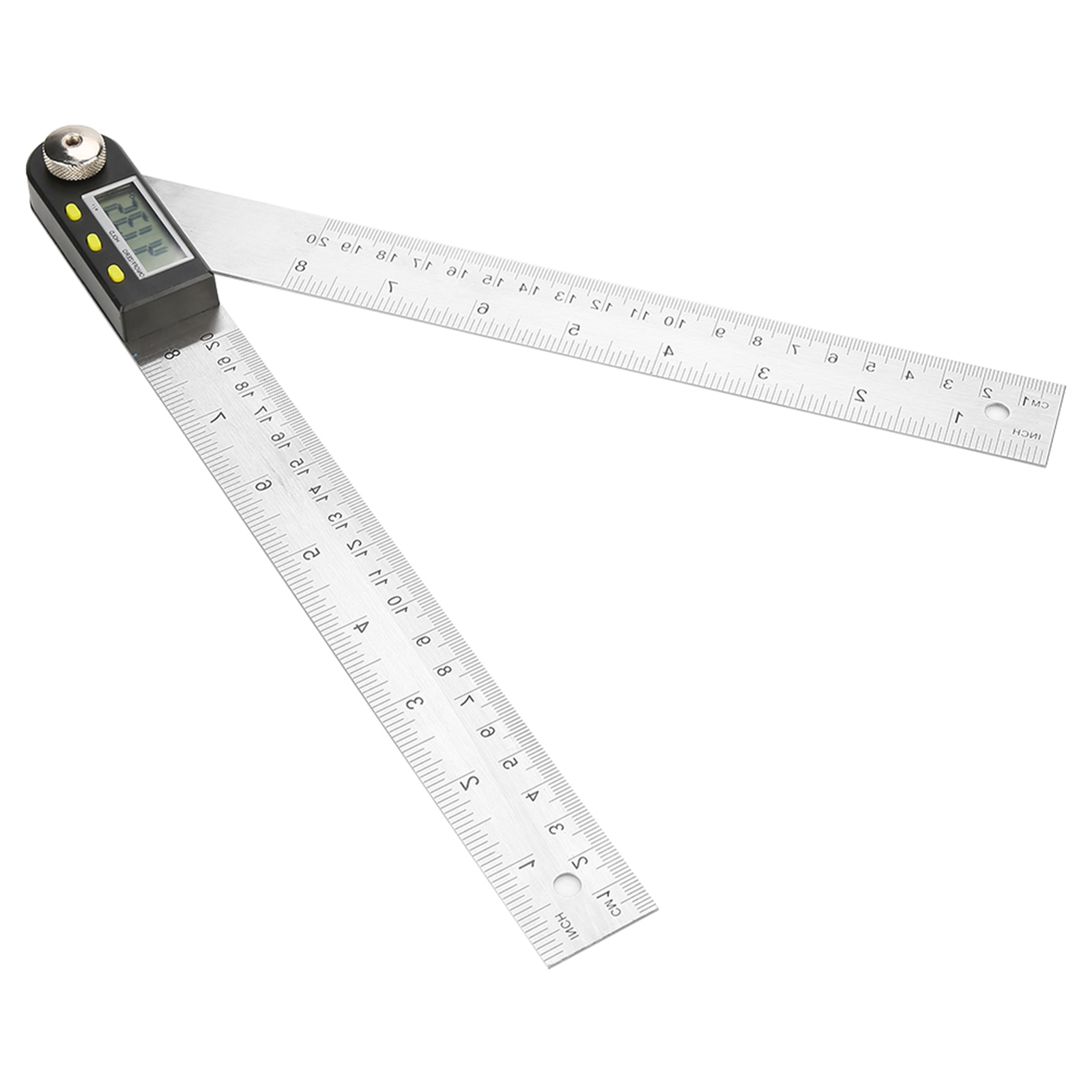 10-390mm Stainless Steel Electronic Protractor Digital Goniometer Angle Finder^