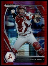 2021 Panini Prizm Draft Picks #PDP200 Casey Opitz Hyper Red & Purple Prizm