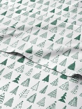 Christmas Sheet Set, Christmas Tree 3, Holiday Xmas Bedding Set - Cal King