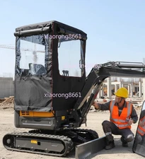 Mini Excavator Car Cover Warm Awning Pvc Windproof For Kubota Sany Customizable