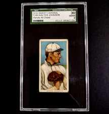 1910 SWEET CAPORAL T206 WALTER JOHNSON (HANDS AT CHEST)   SGC 2