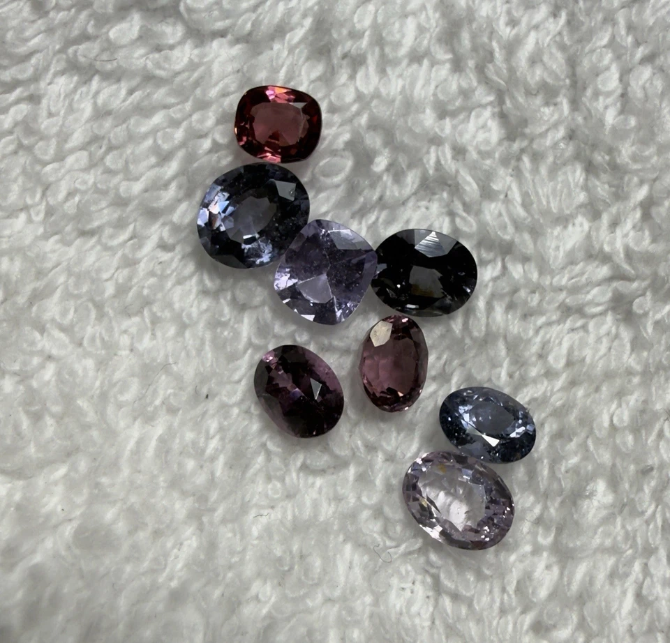 Natural Untreated  Pink,Blue &purple Spinel Lot 6.7Cts  Loose Gemstone Sri Lanka - Image 3 of 4