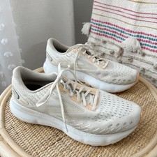 Brooks Glycerin 20 White Grey Peach Road-Running Sneakers Women’s Size 11.5