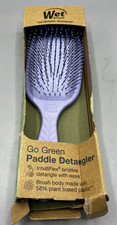 Wet Brush Go Green Paddle Detangler Hair Brush Lavender NEW Damaged Box