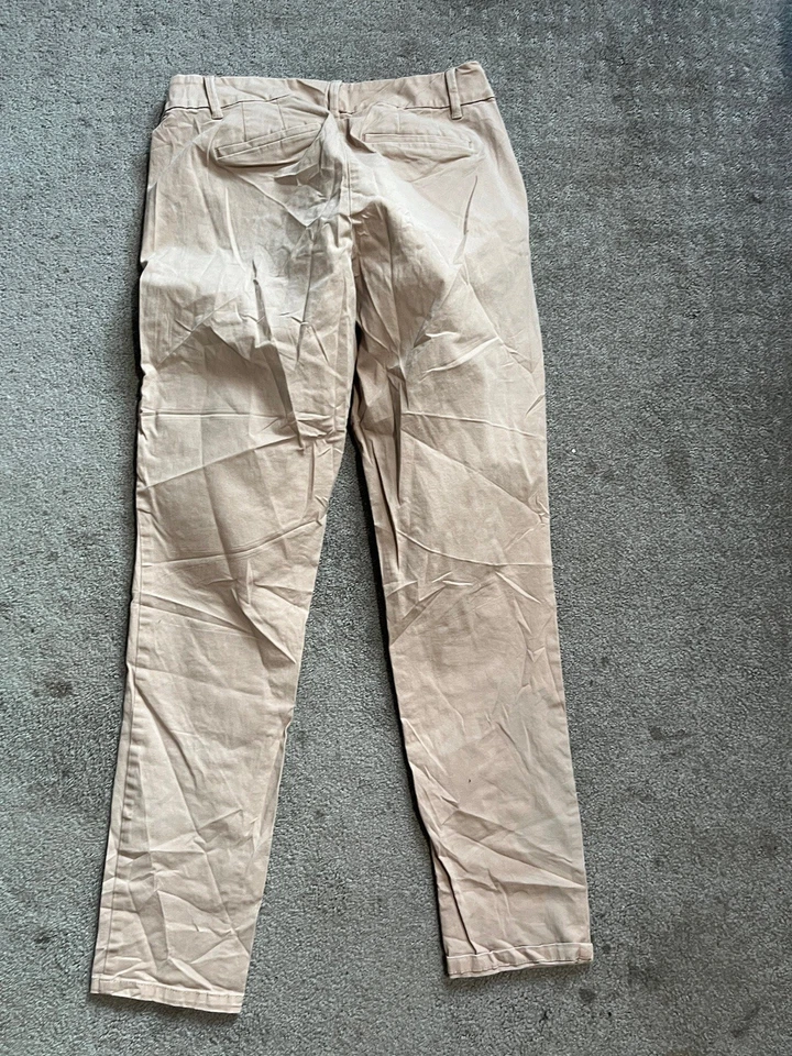 Ann Taylor Loft Womens Size 4T Beige Khaki Pants Stretch Skinny Ankle - Image 3 of 4