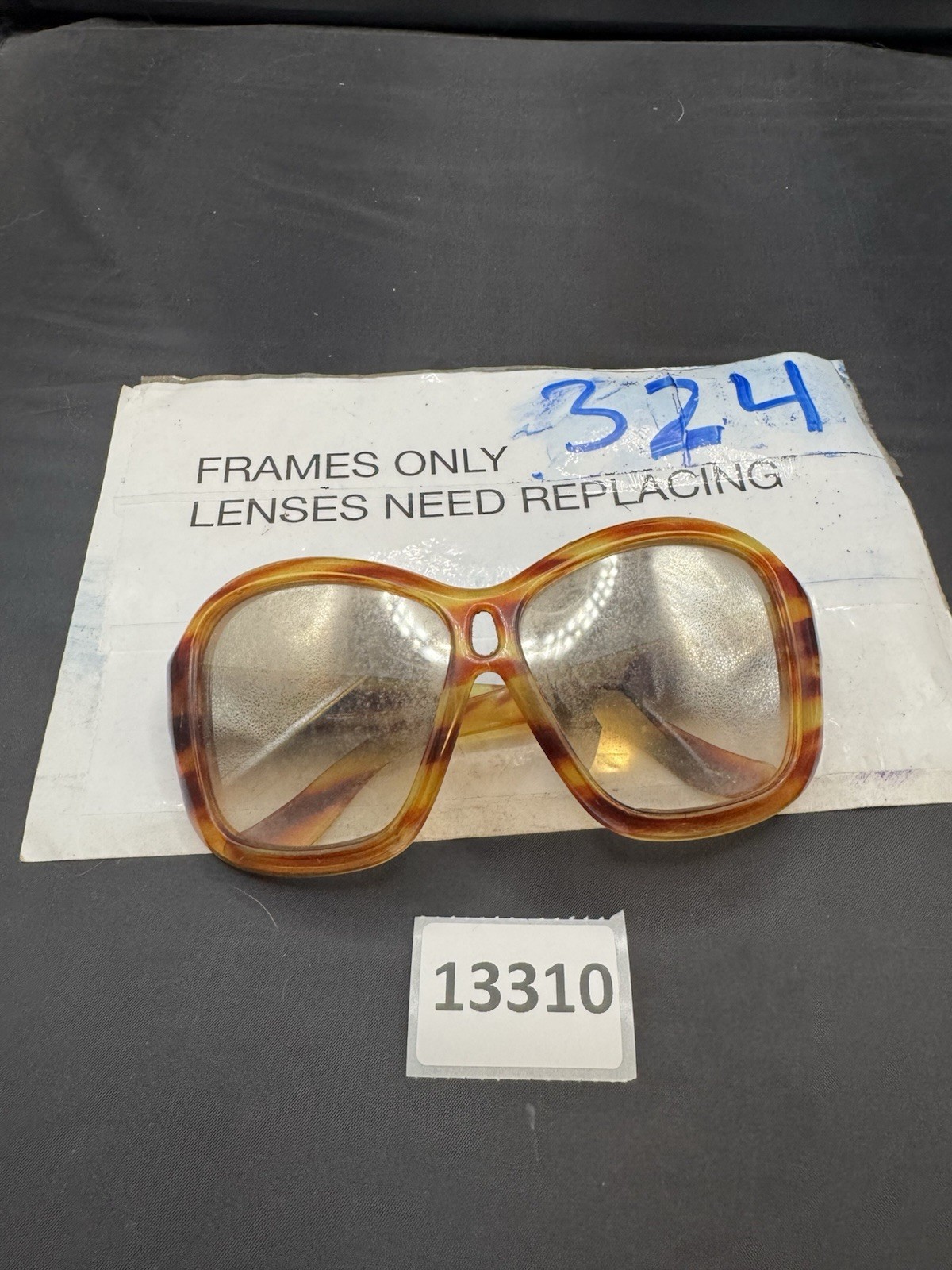 Foster Grant Amber Translucent Oversized Retro Su… - image 1