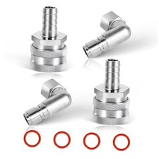 Stainless Steel Quick Disconnect Set 1/2'' NPT Home Brewing Connector Kit,