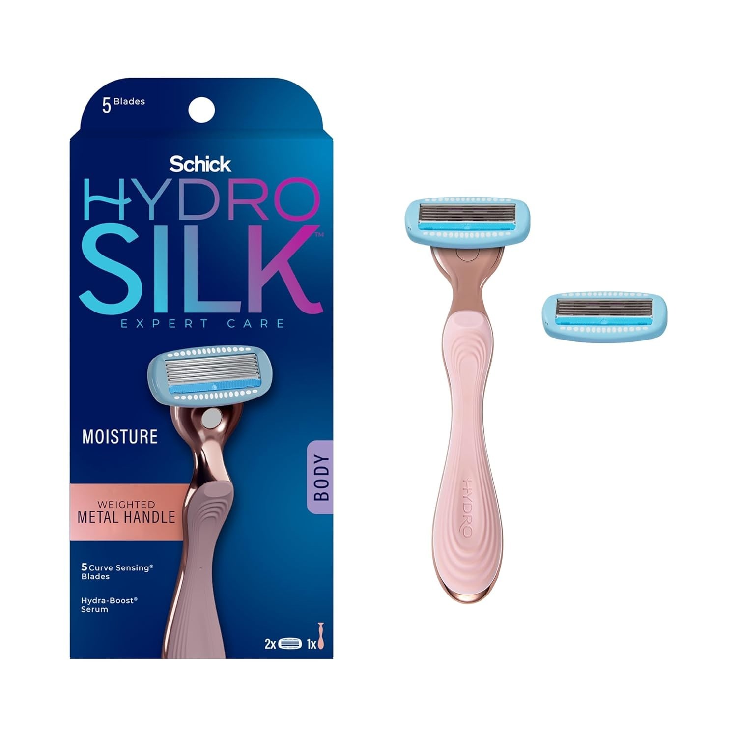 Schick Hydro Silk Rose Gold Metal Razor for Women |  Include