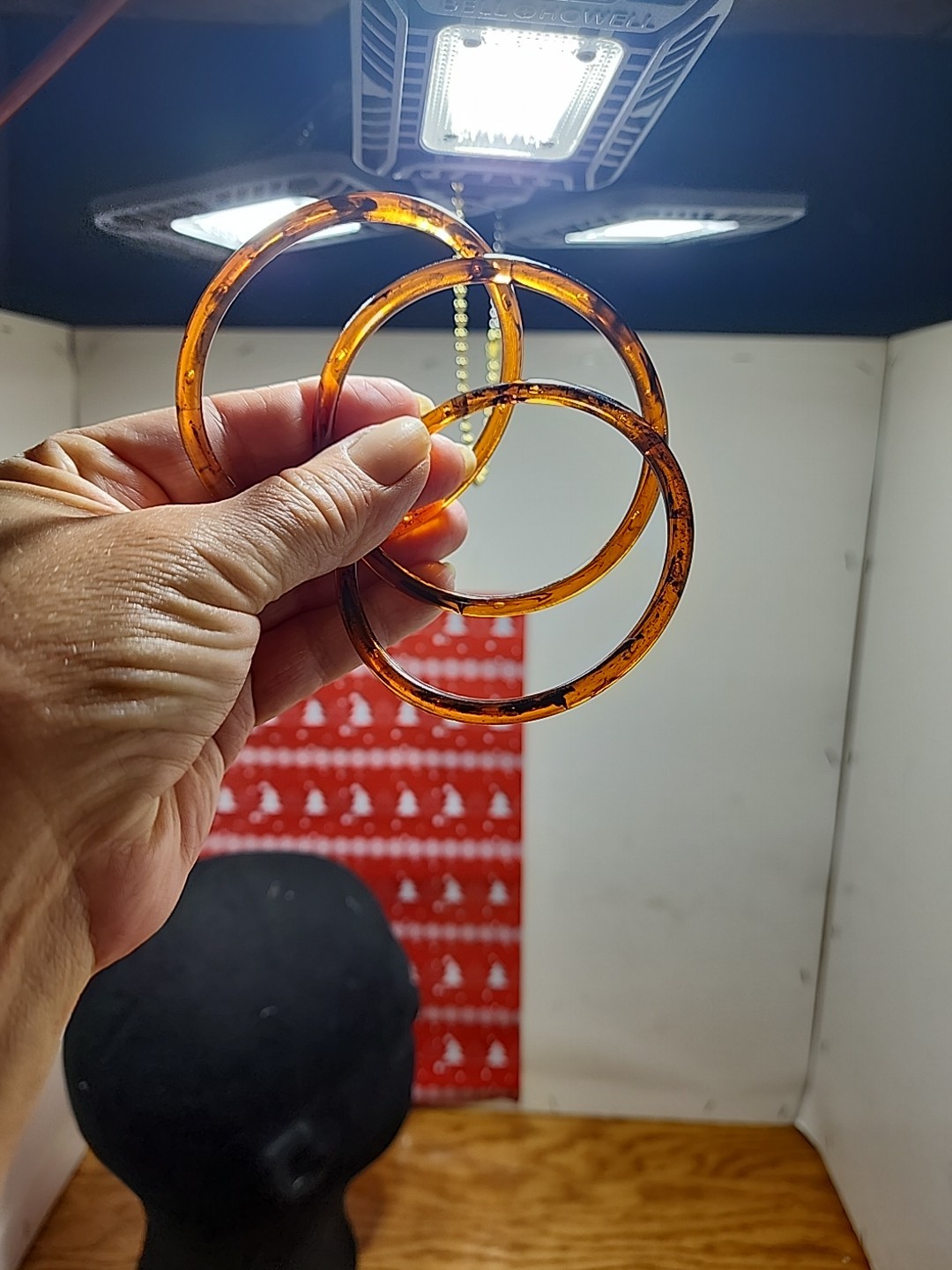 3 Rootbeer Bakelite  Bangle Bracelets Beautiful - image 7