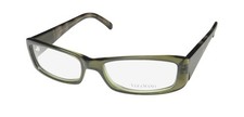 NEW VERA WANG V012 EYEGLASSES PLASTIC 50-16-135 GREEN CAT EYE OL FULL-RIM WOMENS