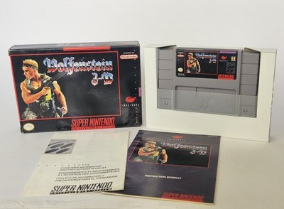 Wolfenstein 3d Super Nintendo SNES CIB Complete w/ Manual + Protector 