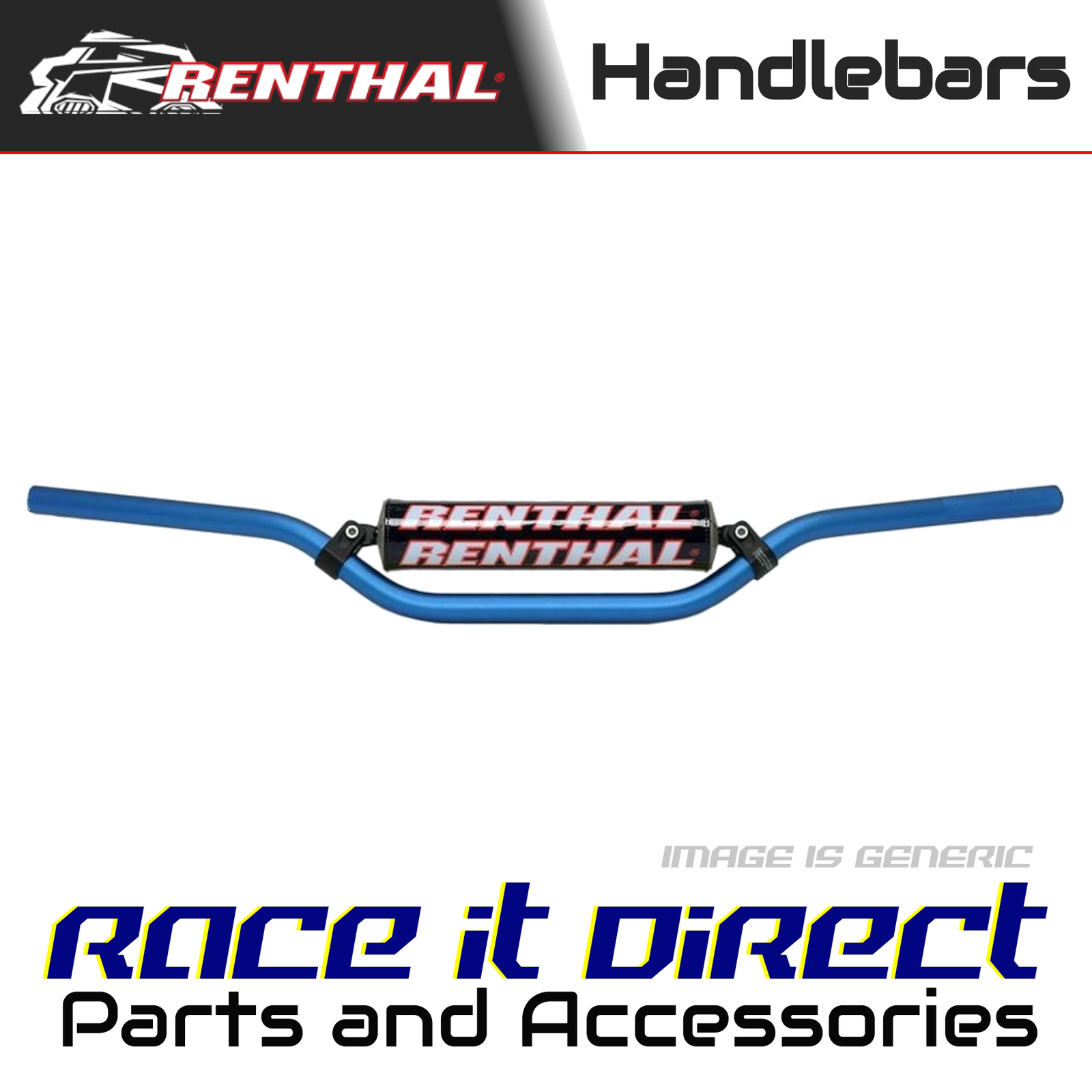 Handlebar for KAWASAKI KLX 450R 2021 Blue Renthal