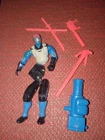 Vintage GI Joe Snake Eyes Action Figure v4 1991 ARAH Hasbro broken left hand