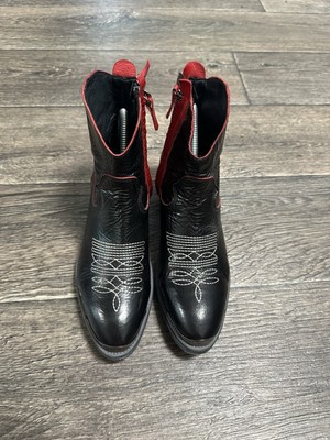 Miu miu Design Leather Cowboy Boots Kazaki Style Women Eu 38 | eBay