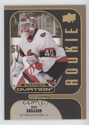 2022-23 Ovation Rookies Standing Gold Spectrum 6/250 Mads Sogaard Rookie RC 1qk6