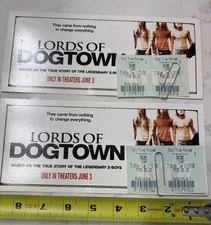 TWO (2) LORDS OF DOGTOWN Premiere Advert. Poster And Debut Tickets