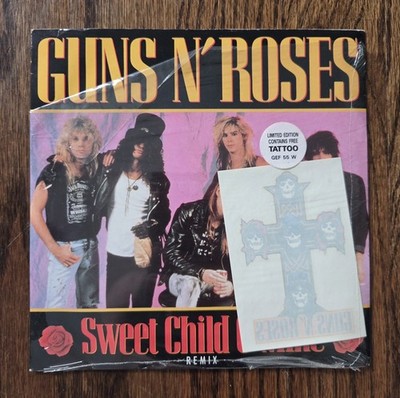 Guns N' Roses Sweet Child O' Mine UK 7'' Single With Tattoo