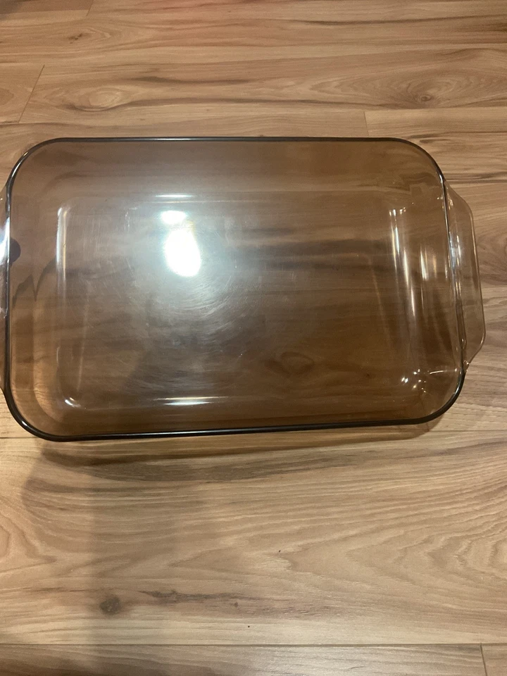 Pyrex 233-R Amber 3 Qt Rectangular Baking Dish 13x9 Vintage Ovenware - Image 4 of 4