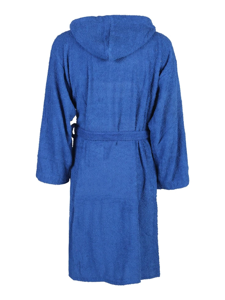 Kappa Accappatoio unisex in spugna con cappuccio - blu - Imagen 2 de 3