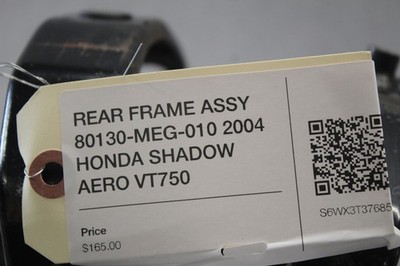 REAR FRAME ASSY 80130-MEG-010 2004 HONDA SHADOW AERO VT750 | eBay