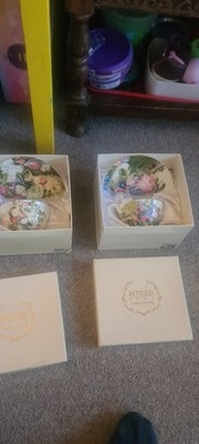 Bitossi 2x Teeservice, neu, andere, Blumenmuster