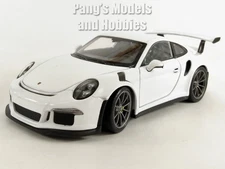 2016 Porsche 911 GT3 RS 1/24 Scale Diecast Model by Welly - WHITE