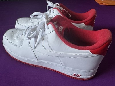 Nike Air Force 1 Low - White University Red - wie ungetragen - EU49,5 US15 UK14