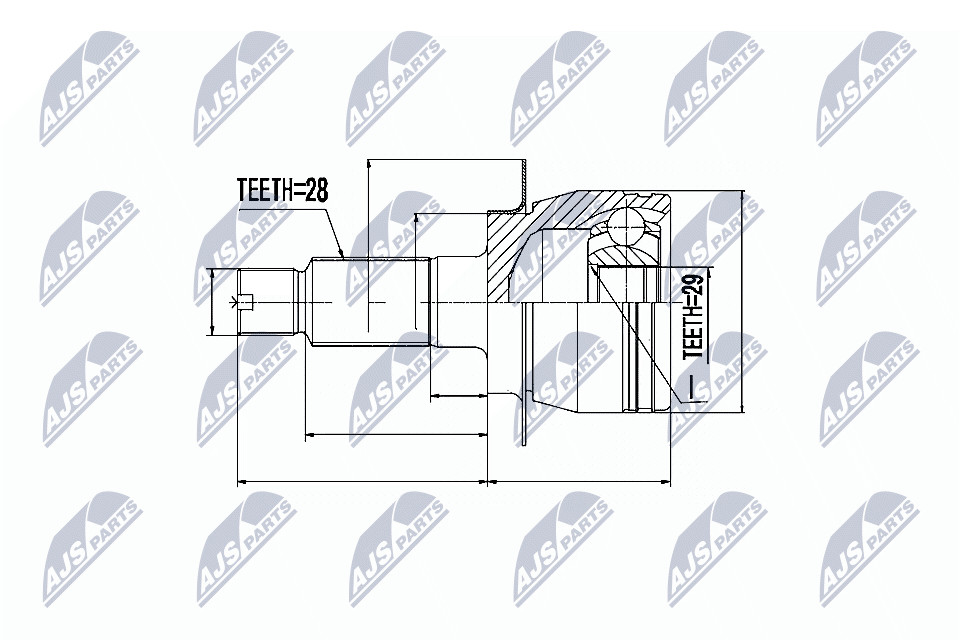 JOINT KIT DRIVE SHAFT NPZ-SU-026 FOR SUZUKI SX4/CLASSIC FIAT M16A 1.6L 4cyl SX4 - Image 6