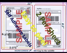 MFLABEL Inkjet Printers Half Sheet Self Adhesive Shipping Labels -8.5x11 200 Pcs