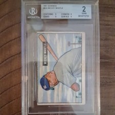 1951 Bowman - Mickey Mantle #253 BVG 2