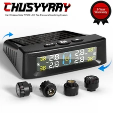 TPMS Tire Pressure Monitoring System, 4 Sensors for RV, Trailer, Truck
