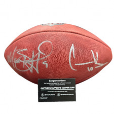 Matthew Stafford Cooper Kupp Dual Autographed Official NFL Football FANATICS