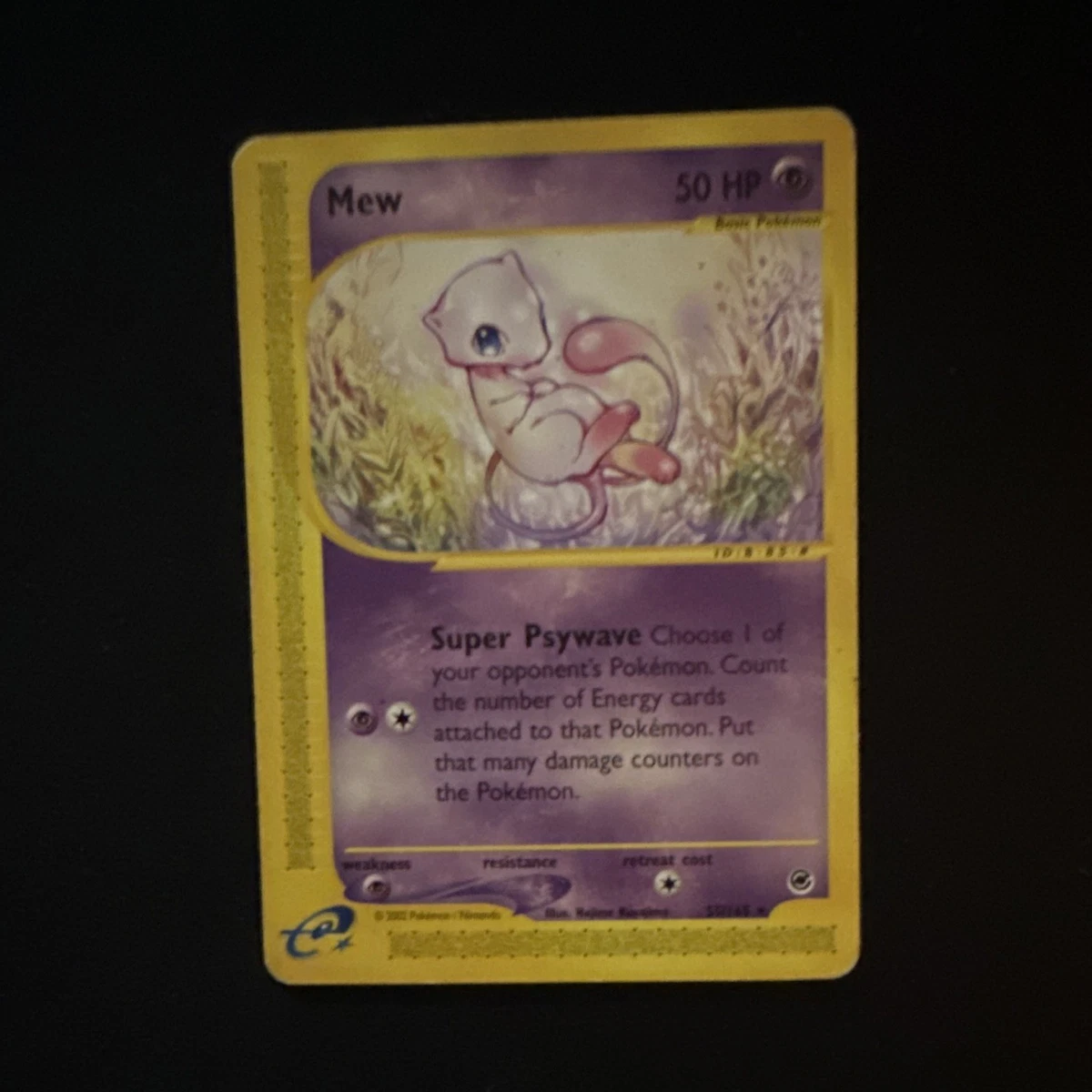 Mew Pokémon TCG Expedition Base Set Individual Collectible Card