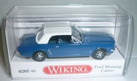 Wiking 020546 Ford Mustang Cabrio 1964 - 1966 Enzianblau 1:87 Spur H0