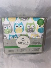 2014 Carter  s Owl Print Baby Changing Pad Cover Fits Standard Changing Pad