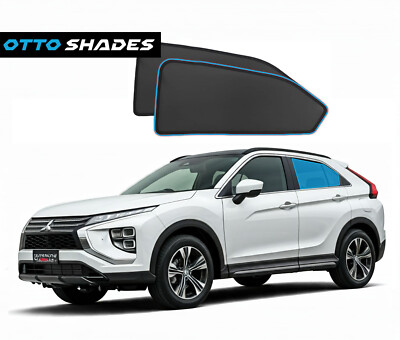 Sun Shade Magnetic Car Sun Blind Mesh Rear Port Window for Eclipse Cross 17-26