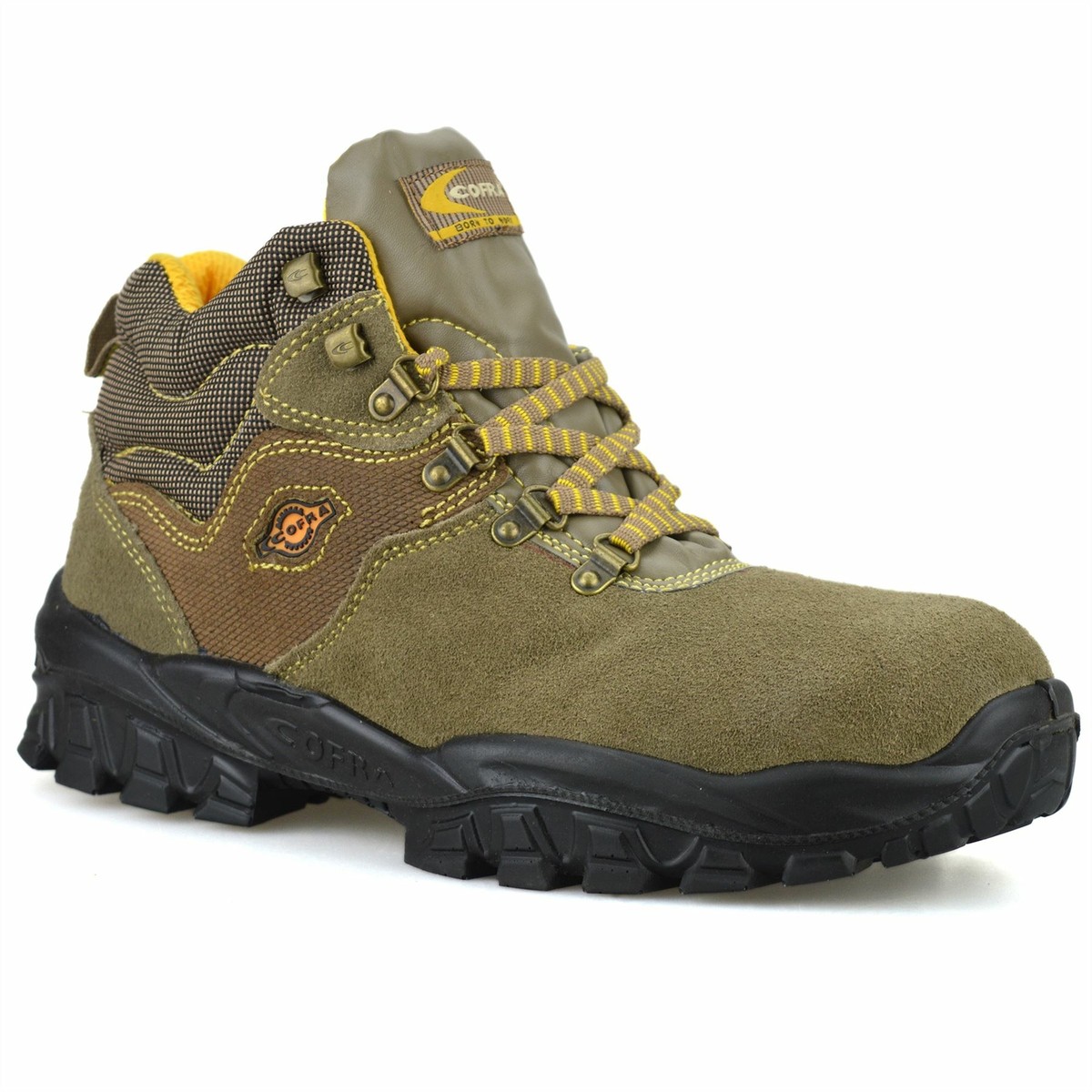 Mens New Leather Safety Steel Toe Cap Work Ankle Hiker Boots Trainers Shoes  Size